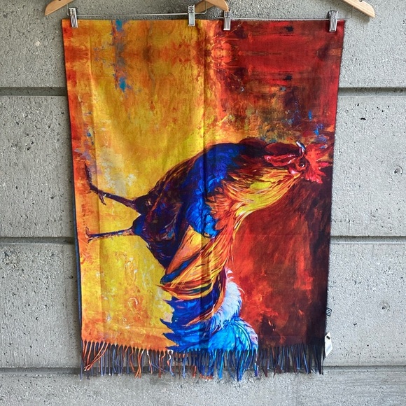 🤍 NWT Oil Painting Scarf - Picture 1 of 5